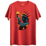 Ateşli kadın Tasarımlı Regular T-Shirt