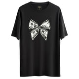 Dollars Tasarımlı Ovesize T-Shirt