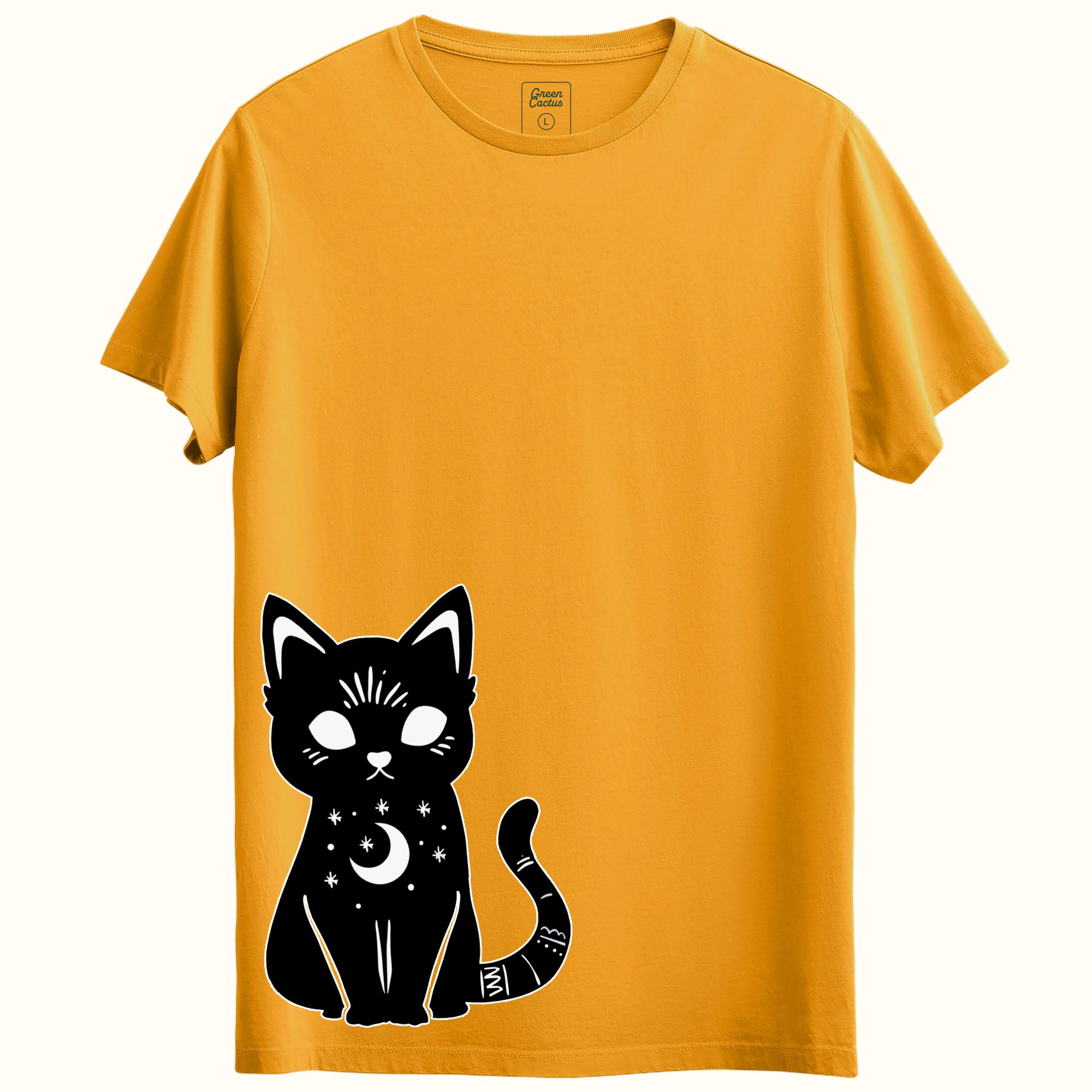Büyük kedi Tasarımlı Regular T-Shirt