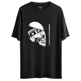 Skull Memorie Tasarımlı Ovesize T-Shirt
