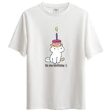 Birthday Tasarımlı Ovesize T-Shirt