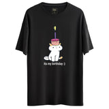 Birthday Tasarımlı Ovesize T-Shirt