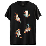 Cats Tasarımlı Regular T-Shirt