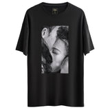 Love Tasarımlı Ovesize T-Shirt