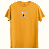 LV Tasarımlı Regular T-Shirt